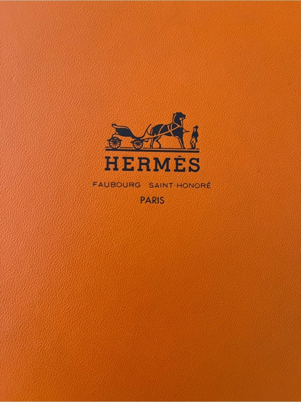 Hermès Orange Box Cover with Logo